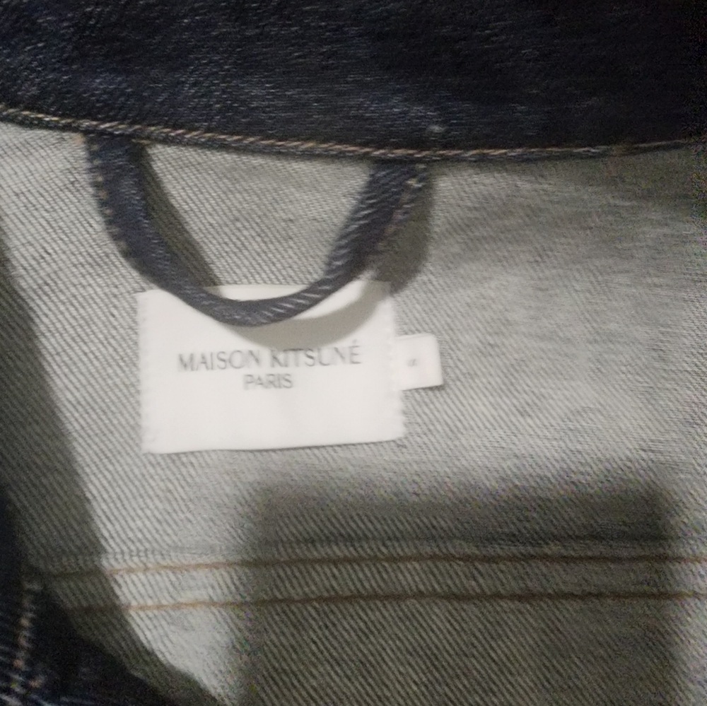 Maison Kitsun Trucker Denim Jacket Blue - image 3